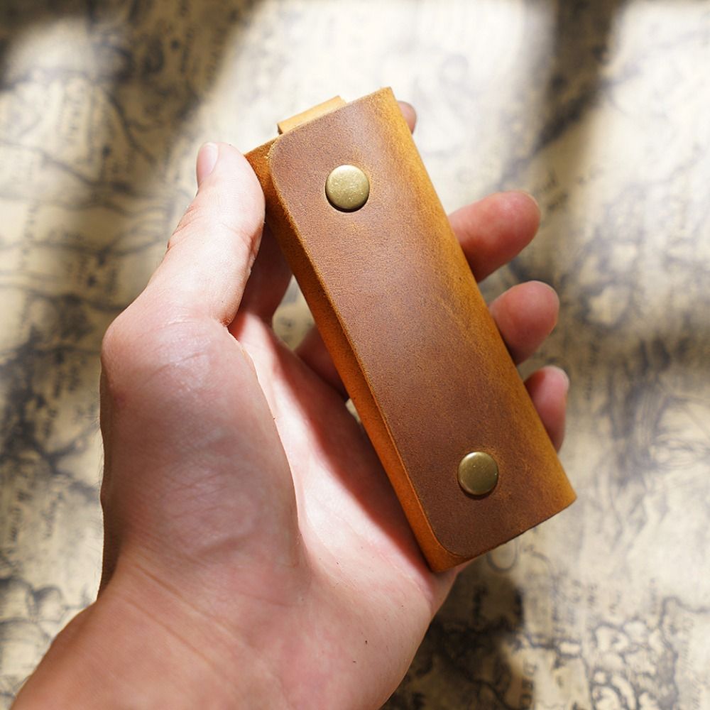 Men'S Accessories High End - Genuine Leather Mini Key Bag Minimalist