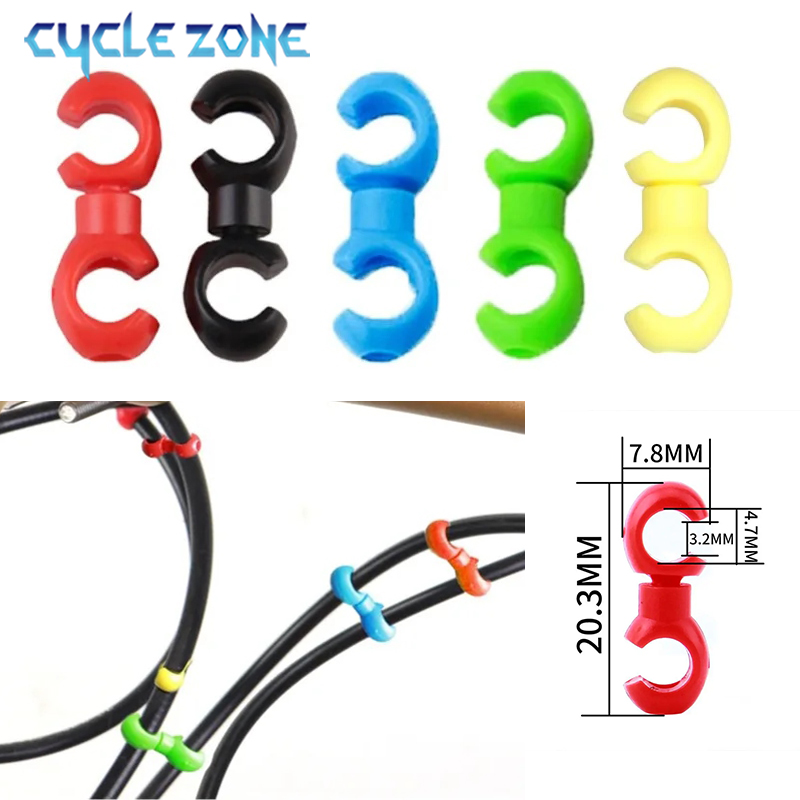 Tie Clip Set - 10pcs/set Bike Cross Line Clips S-Shaped
