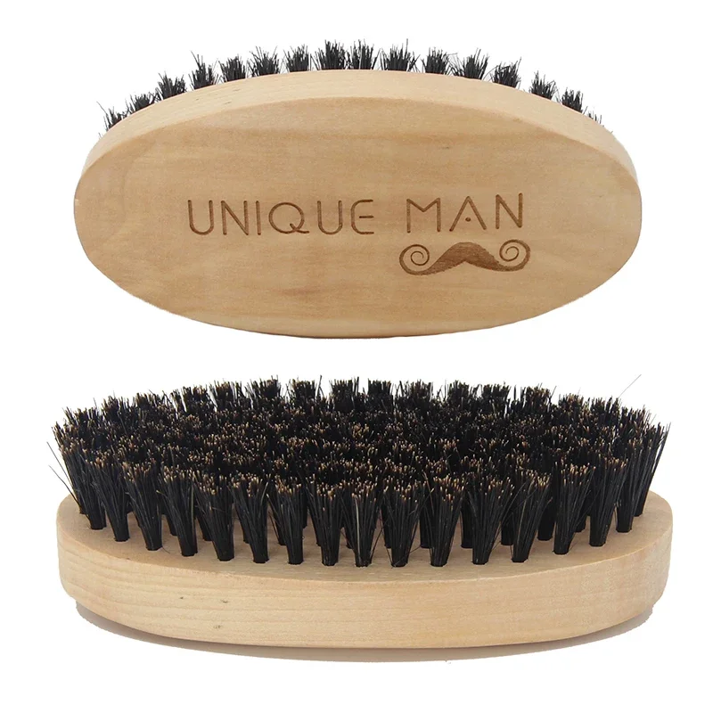 Men Accessories Kit - Wooden Hair Beard Brush For Men