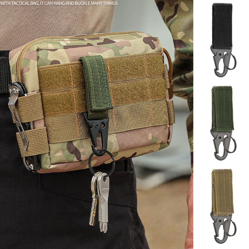 Keychain Multi Tool - 1/2/3Pcs Tactical Carabiner Outdoor Nylon Webbing