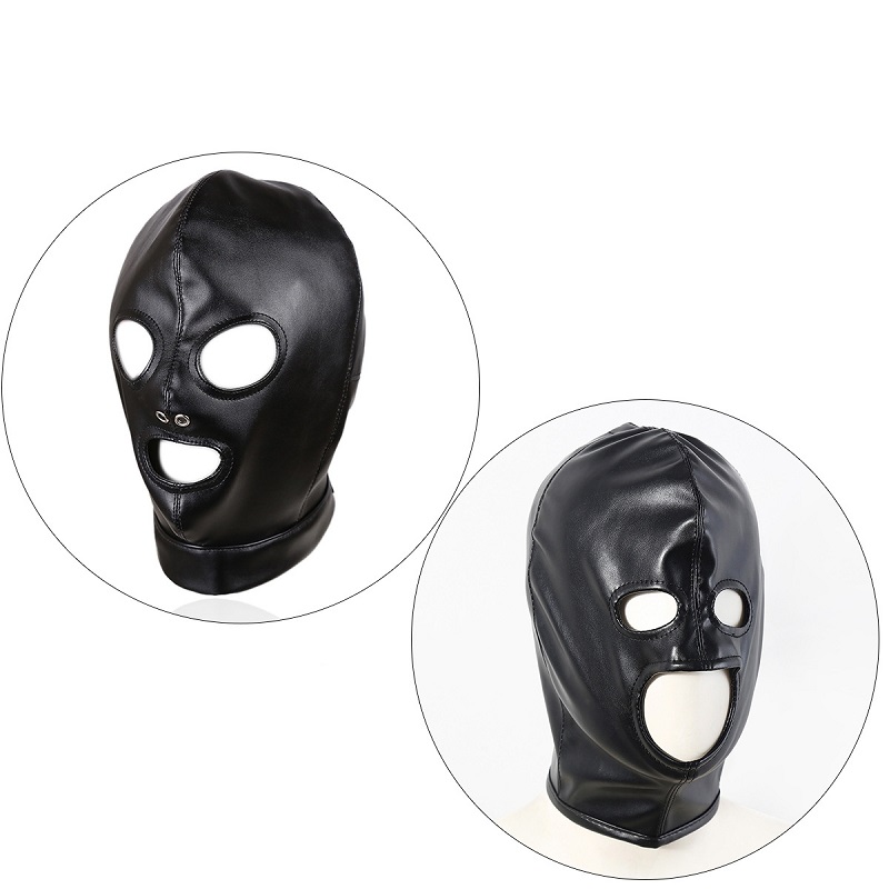 Men Accessories Kit - Open Eyes Cutout Leather Full Face