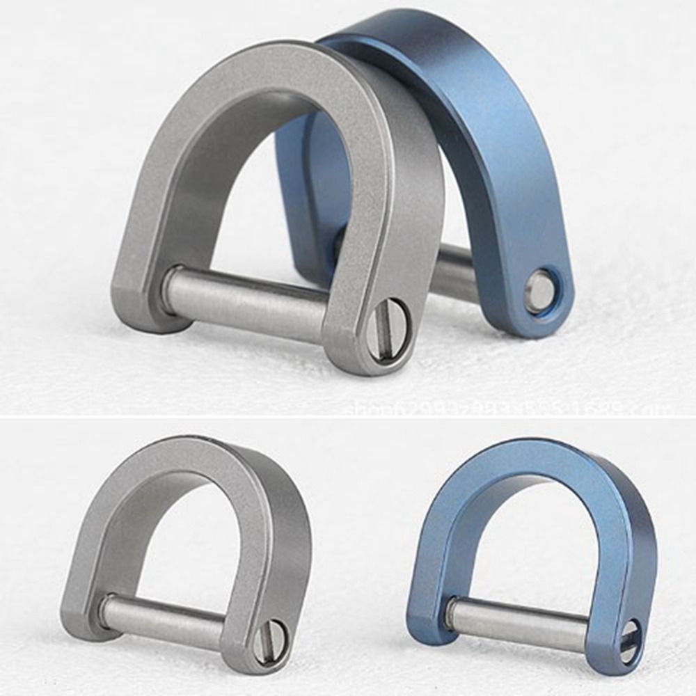 Keychain Multi Tool - Titanium Alloy D Bow Staples Buckles