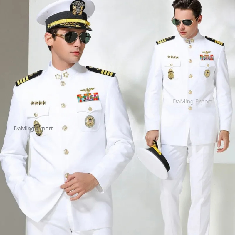 Men Accessories Kit - America White Sailor Uniform Set Men
