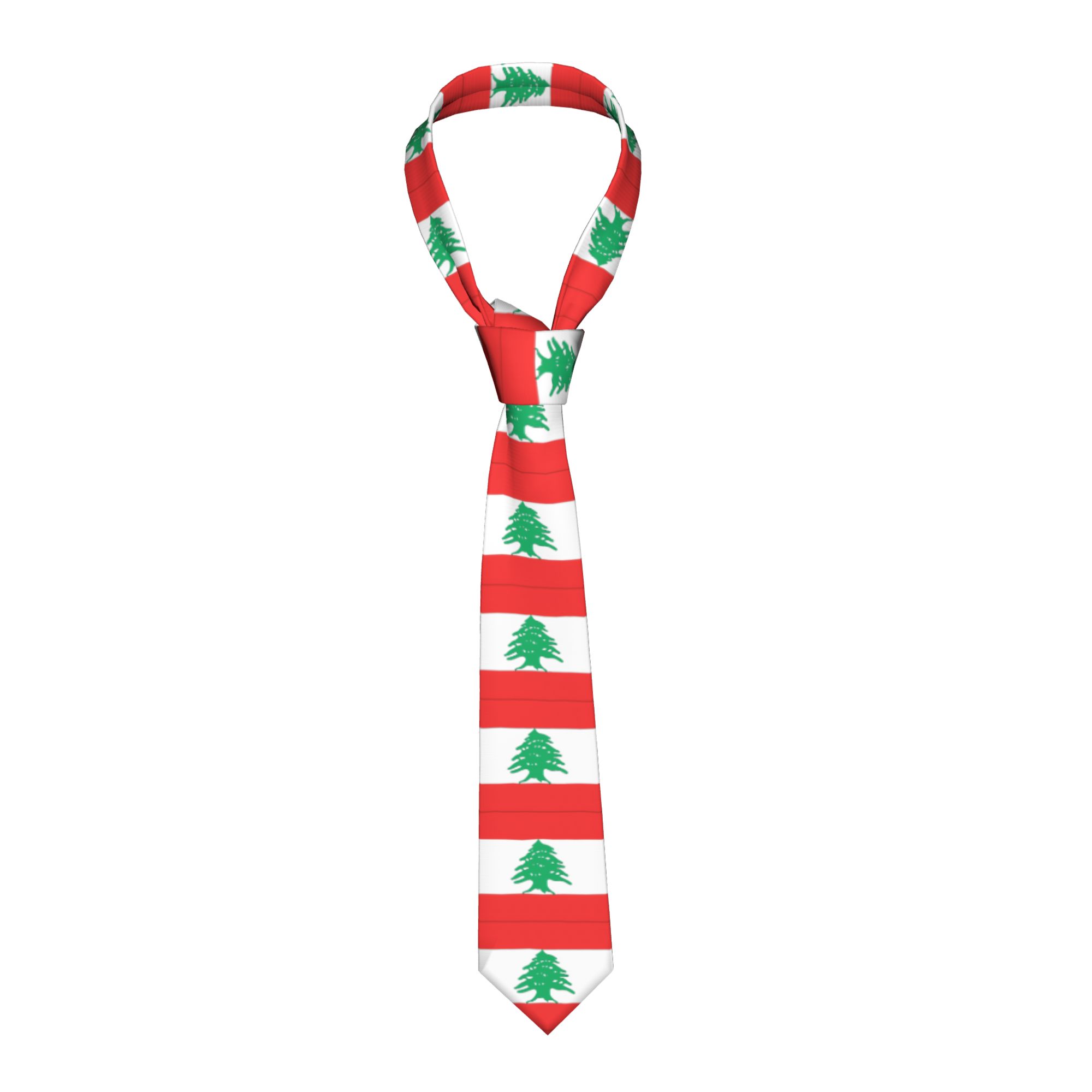 Lebanon Flag  Tie  Wedding Nec - Men Accessories Lebanon review and price