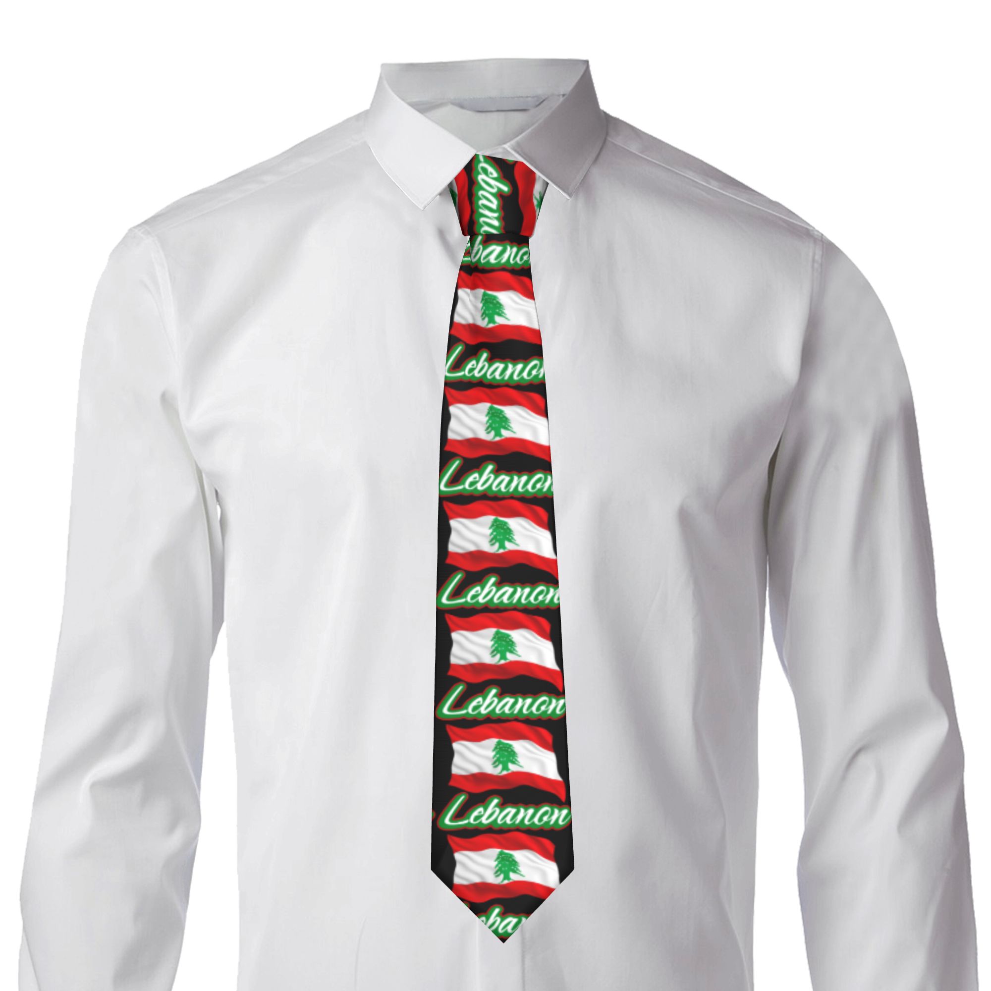Lebanese Flag of Lebanon Tie   - Men Accessories Lebanon review and price