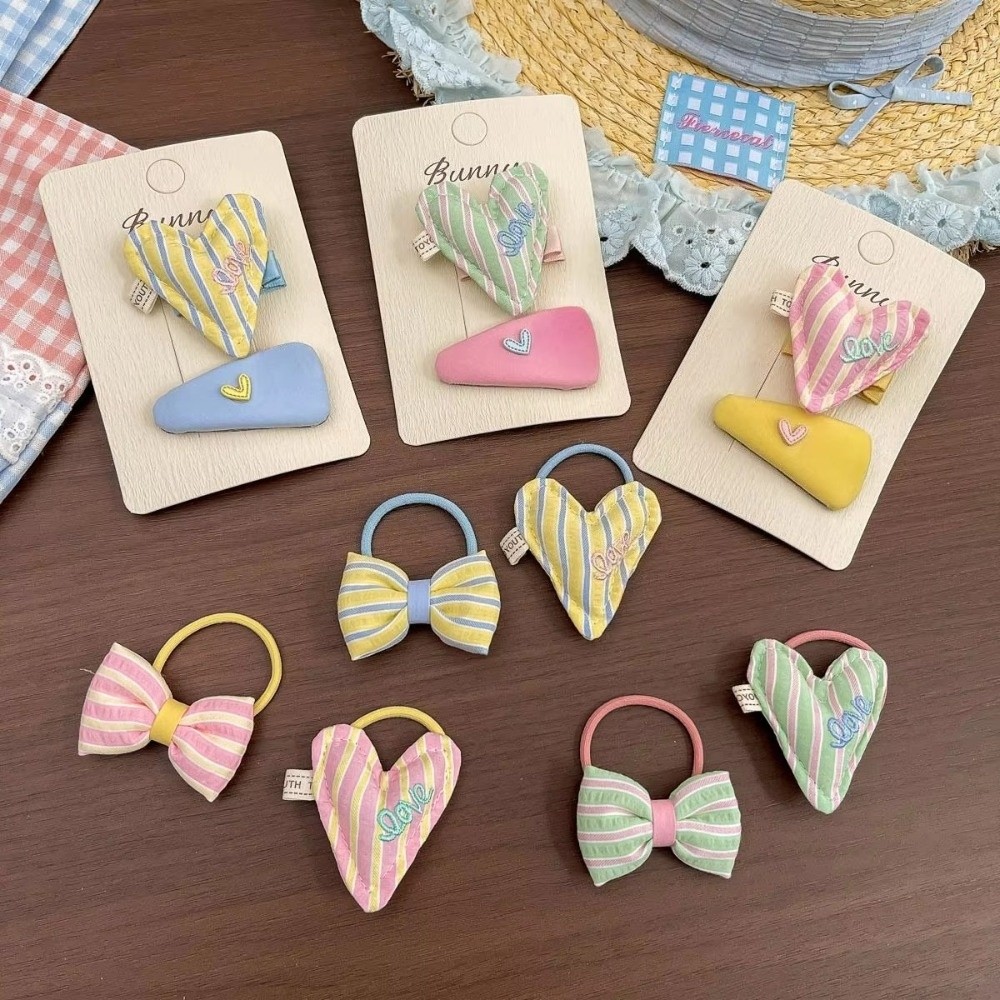 2 Pcs Set Striped Pattern Hair - Tie Clip Set review and price