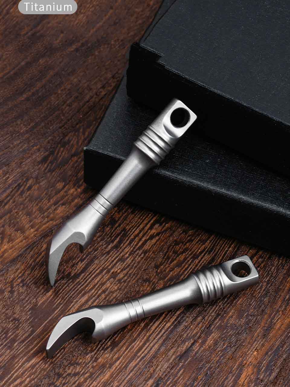 TC4 Titanium Alloy Crowbar Min - Keychain Multi Tool review and price