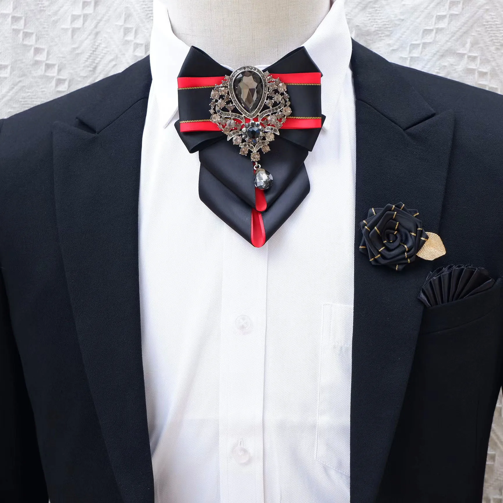 Luxury Rhinestone Bow Tie Broo - Men'S Accessories High End review and price