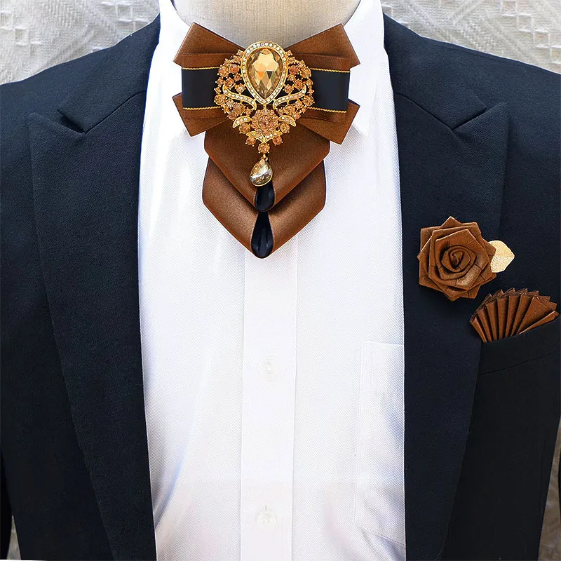 Luxury Rhinestone Bow Tie Broo - Men'S Accessories High End review and price