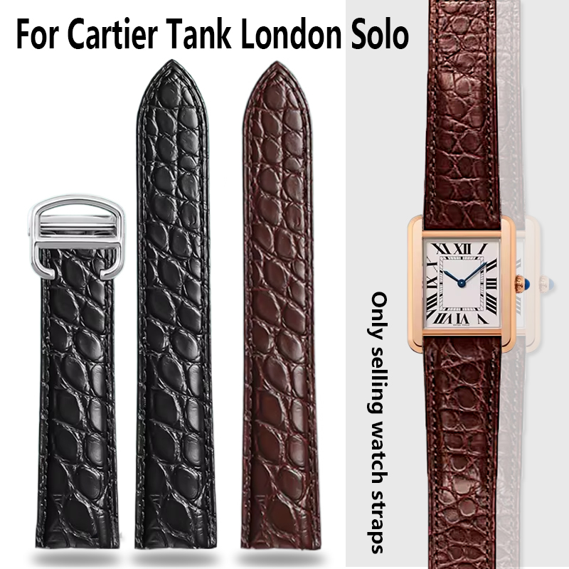 Crocodile Watchband 16 18 20 2 - Men'S Accessories Cartier review and price