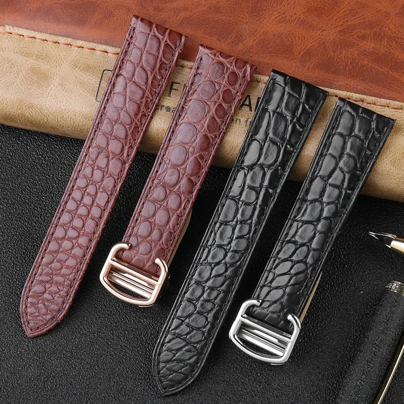 Crocodile Watchband 16 18 20 2 - Men'S Accessories Cartier review and price