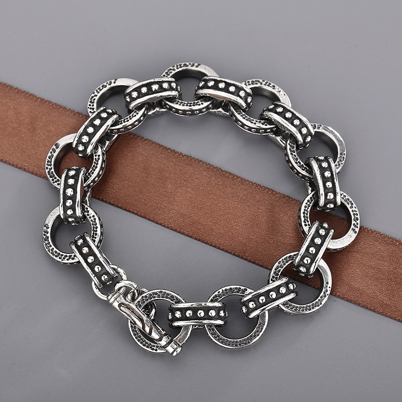 13mm Punk Retro Bike Biker Cha - Men'S Accessories Hand Bands review and price