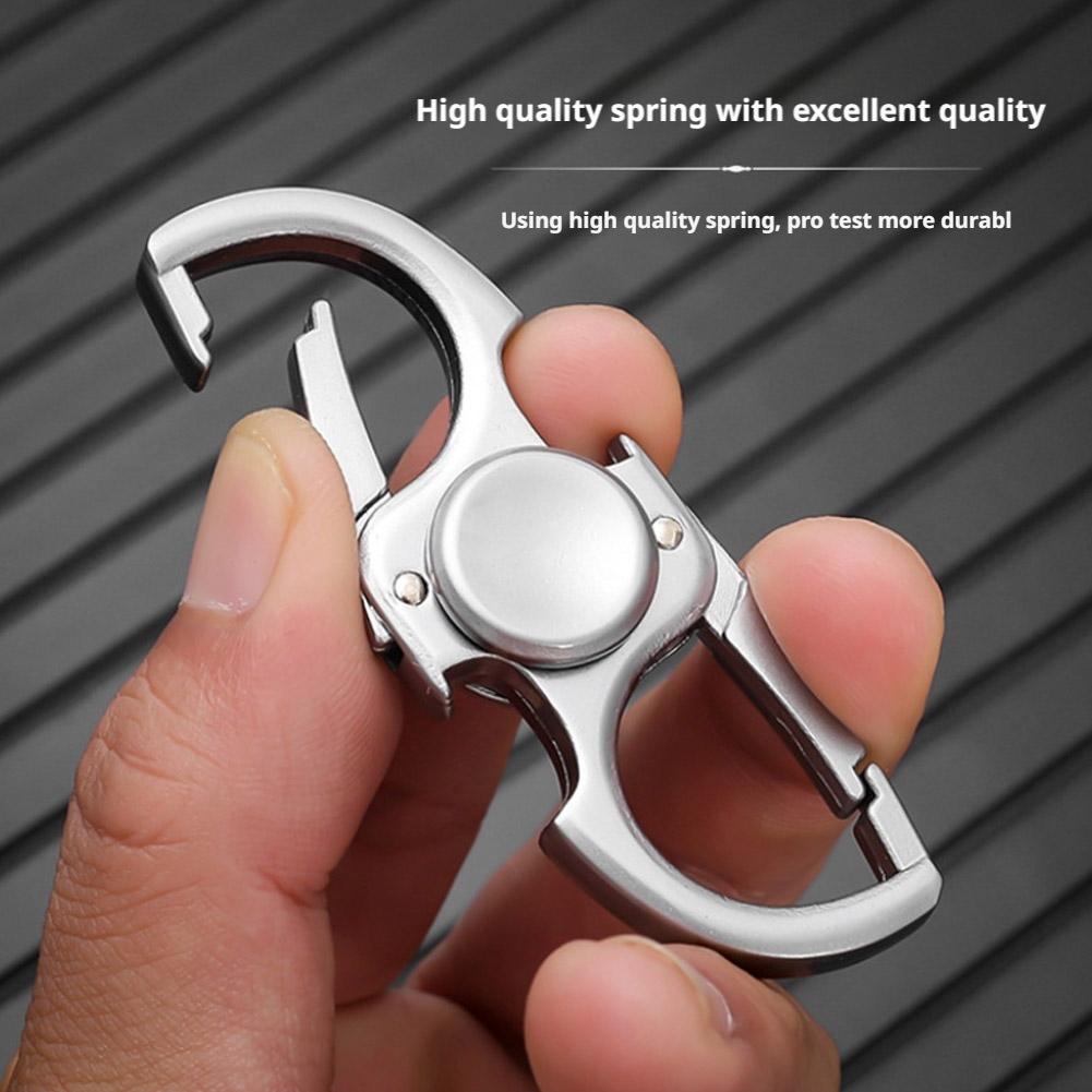 Metal Fidget Spinner Carabiner - Keychain Multi Tool review and price