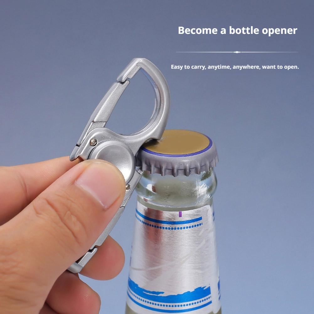 Metal Fidget Spinner Carabiner - Keychain Multi Tool review and price
