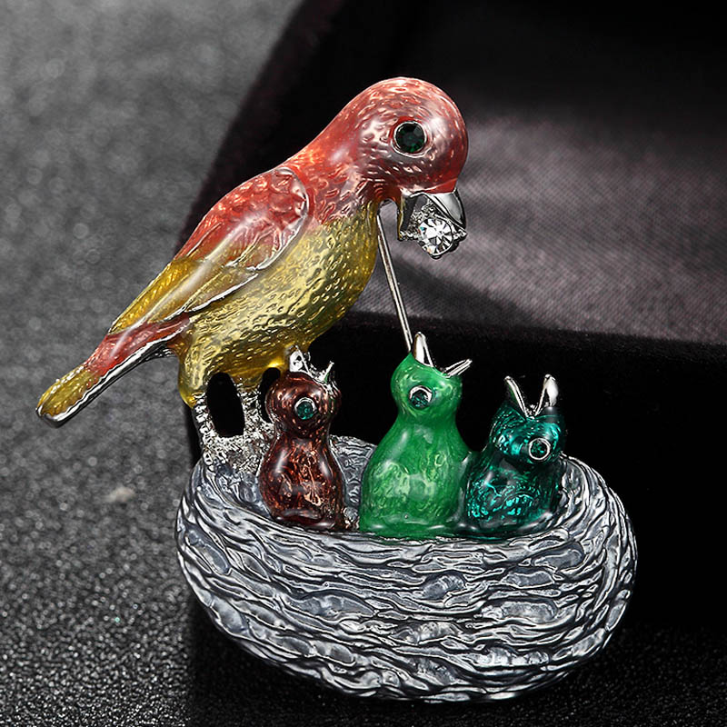 Zlxgirl Enamel Birds Brooches  - Men Accessories Bouquet review and price