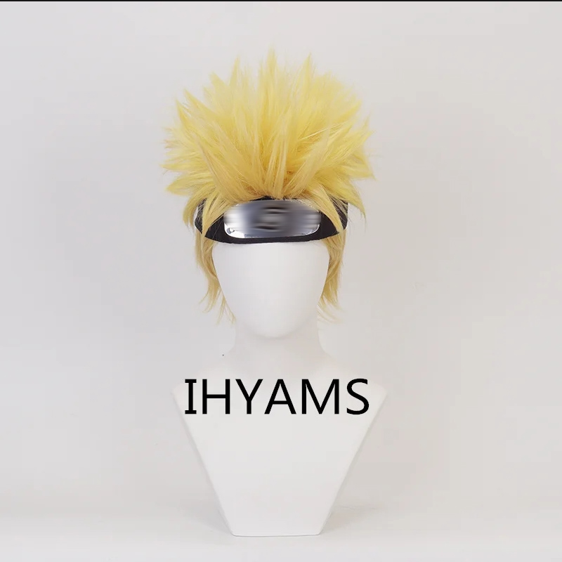 Uzumaki Cosplay Wigs 30cm Shor - Men'S Yellow Accessories review and price