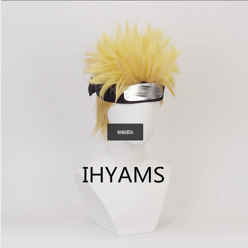 Uzumaki Cosplay Wigs 30cm Shor - Men'S Yellow Accessories review and price