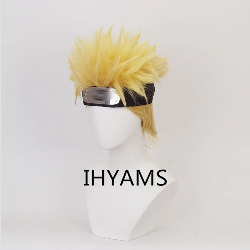 Uzumaki Cosplay Wigs 30cm Shor - Men'S Yellow Accessories review and price