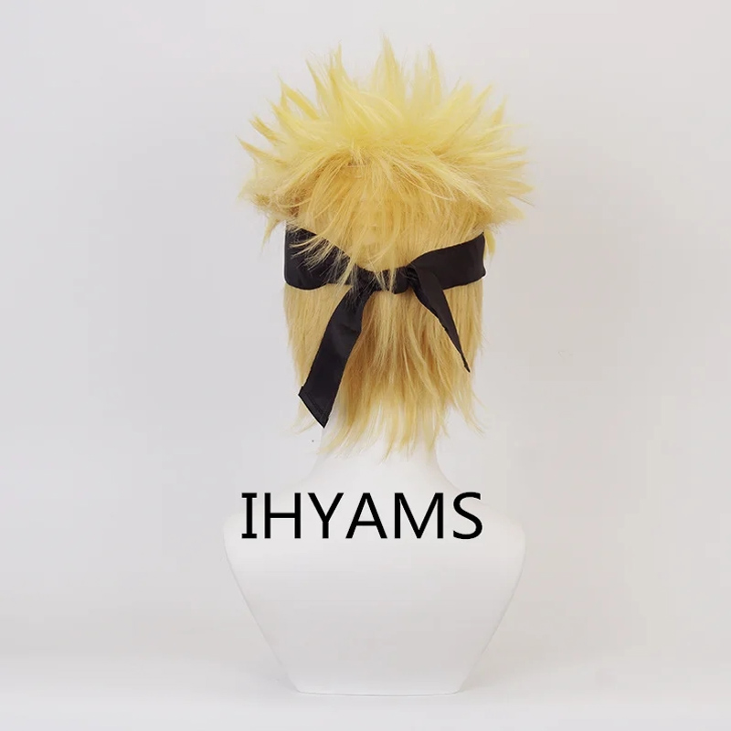 Uzumaki Cosplay Wigs 30cm Shor - Men'S Yellow Accessories review and price