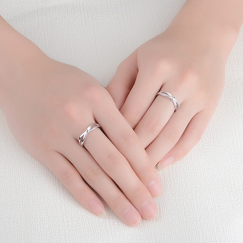 Romantic Bowknot Couple Rings  - Men'S Accessories Hand Bands review and price