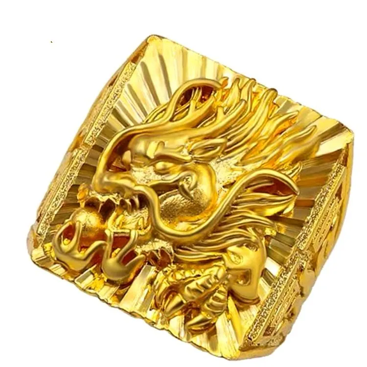 Real Pure K Gold Color Embosse - Men'S Yellow Accessories review and price