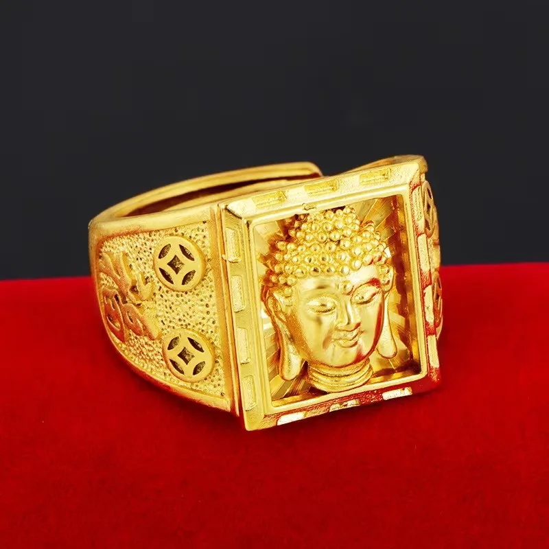 Real Pure K Gold Color Embosse - Men'S Yellow Accessories review and price