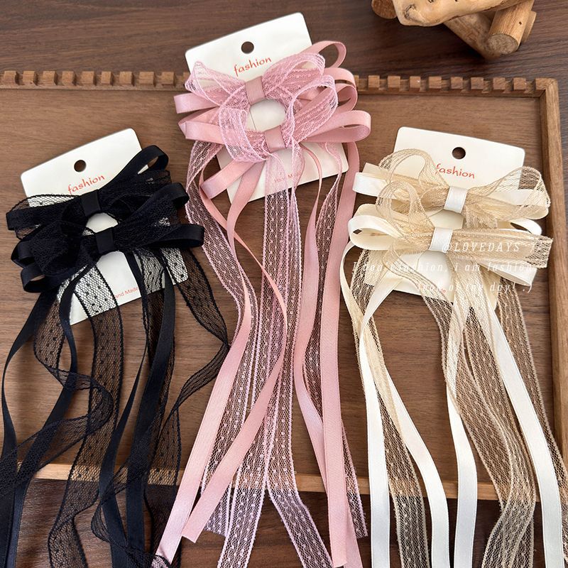 2Pcs/Set Lace Satin Ribbon Bow - Tie Clip Set review and price