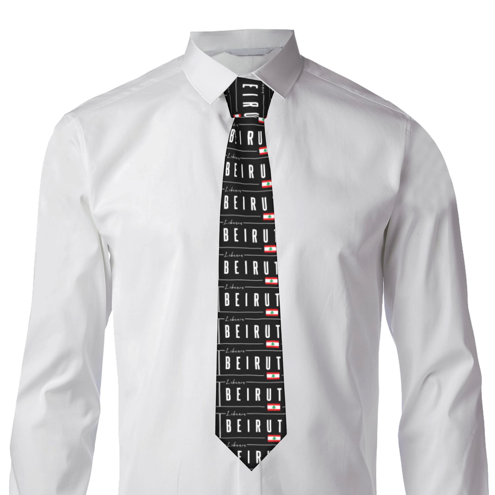 Beirut Lebanon Flag Tie  Cospl - Men Accessories Lebanon review and price