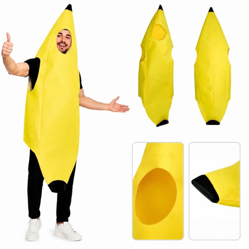 Adult Banana Costume Funny Fru - Men'S Yellow Accessories review and price