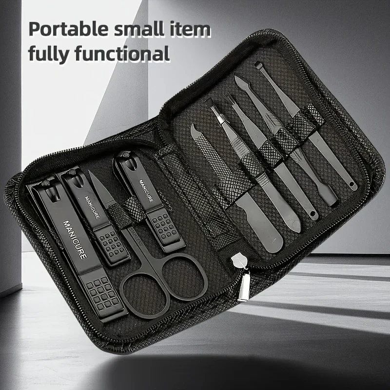 9 Piece in 1 Manicure Set Pedi - Men Accessories Kit review and price