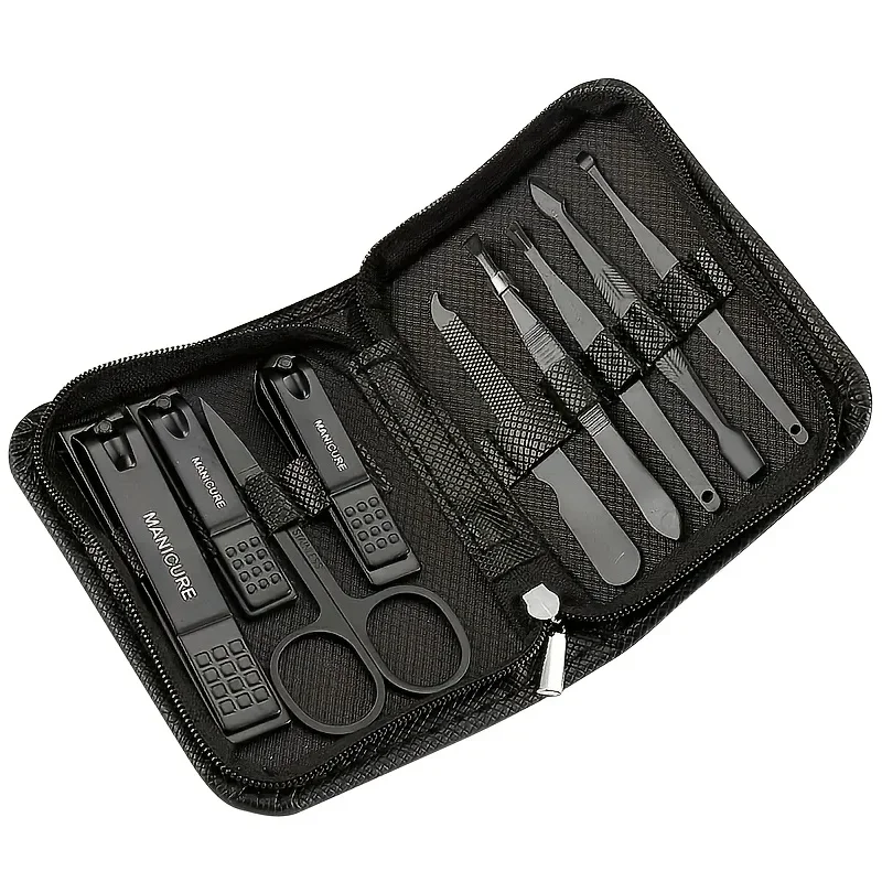 9 Piece in 1 Manicure Set Pedi - Men Accessories Kit review and price