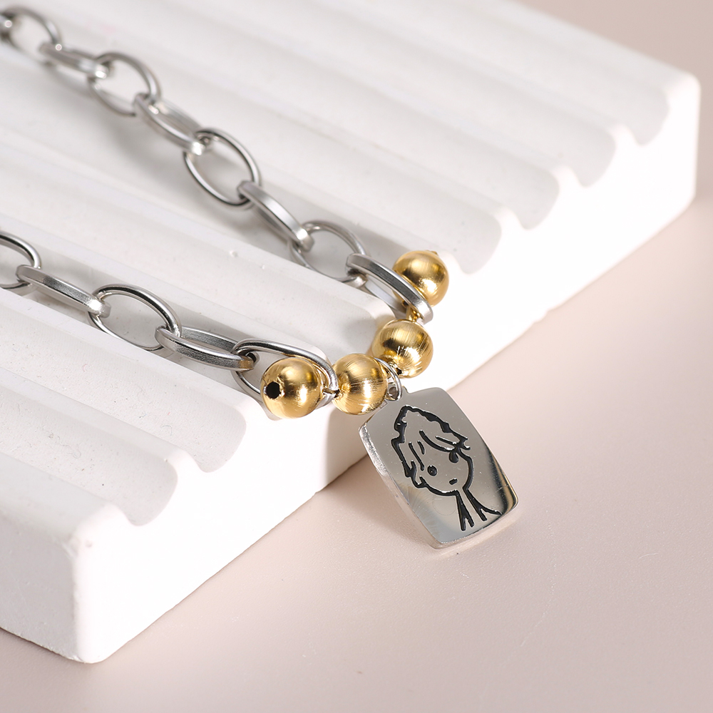 Boys Square Pendant Necklace S - Men'S Accessories High End review and price