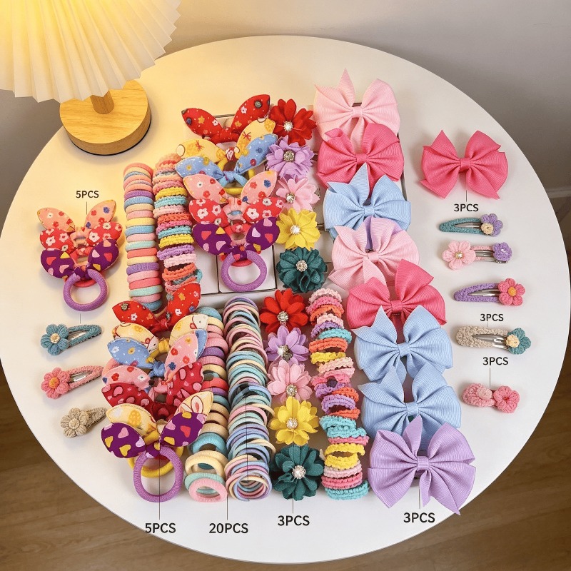 73PCS   New Fabric Girls Hair  - Tie Clip Set review and price