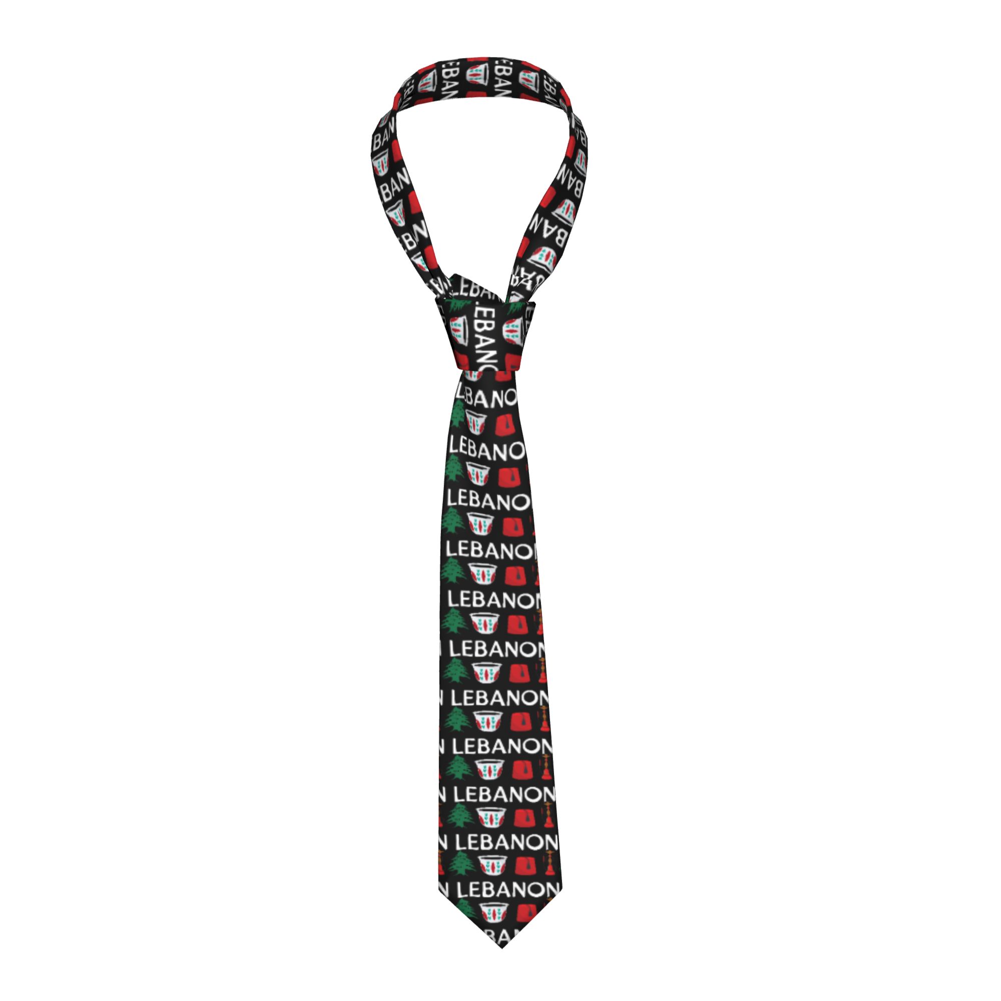 Mens Tie Lebanon Flag  Neck Ti - Men Accessories Lebanon review and price