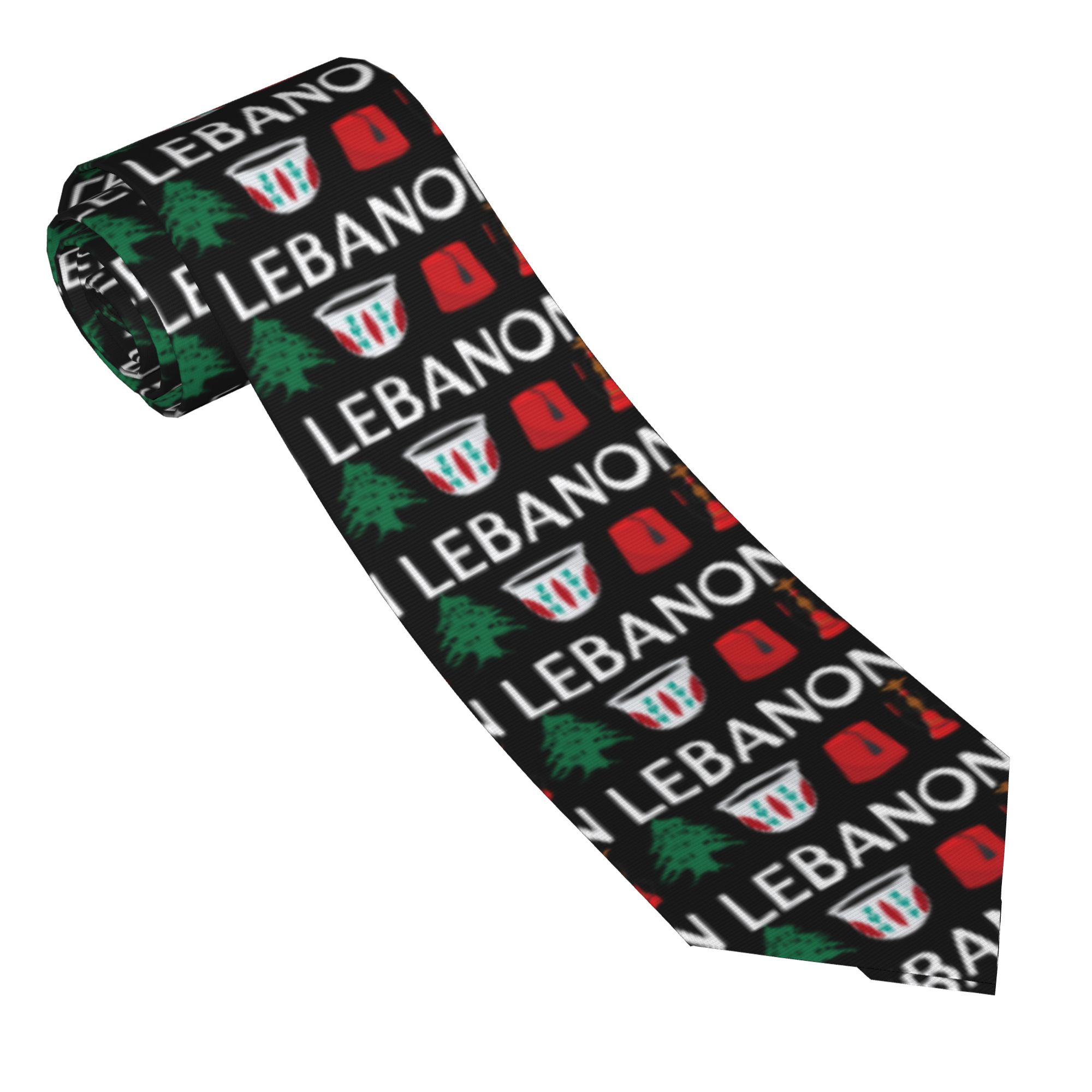 Mens Tie Lebanon Flag  Neck Ti - Men Accessories Lebanon review and price