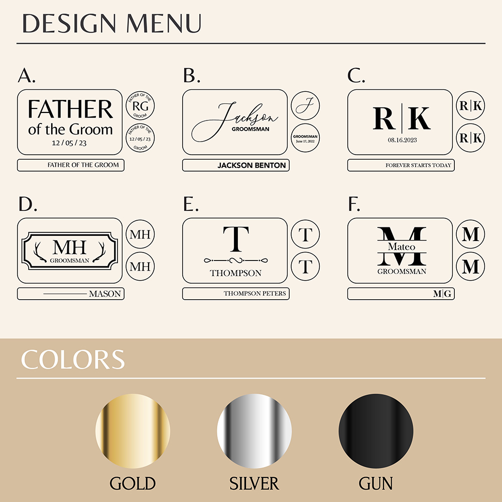 Custom Metal Cufflinks Tie Cli - Tie Clip Set review and price