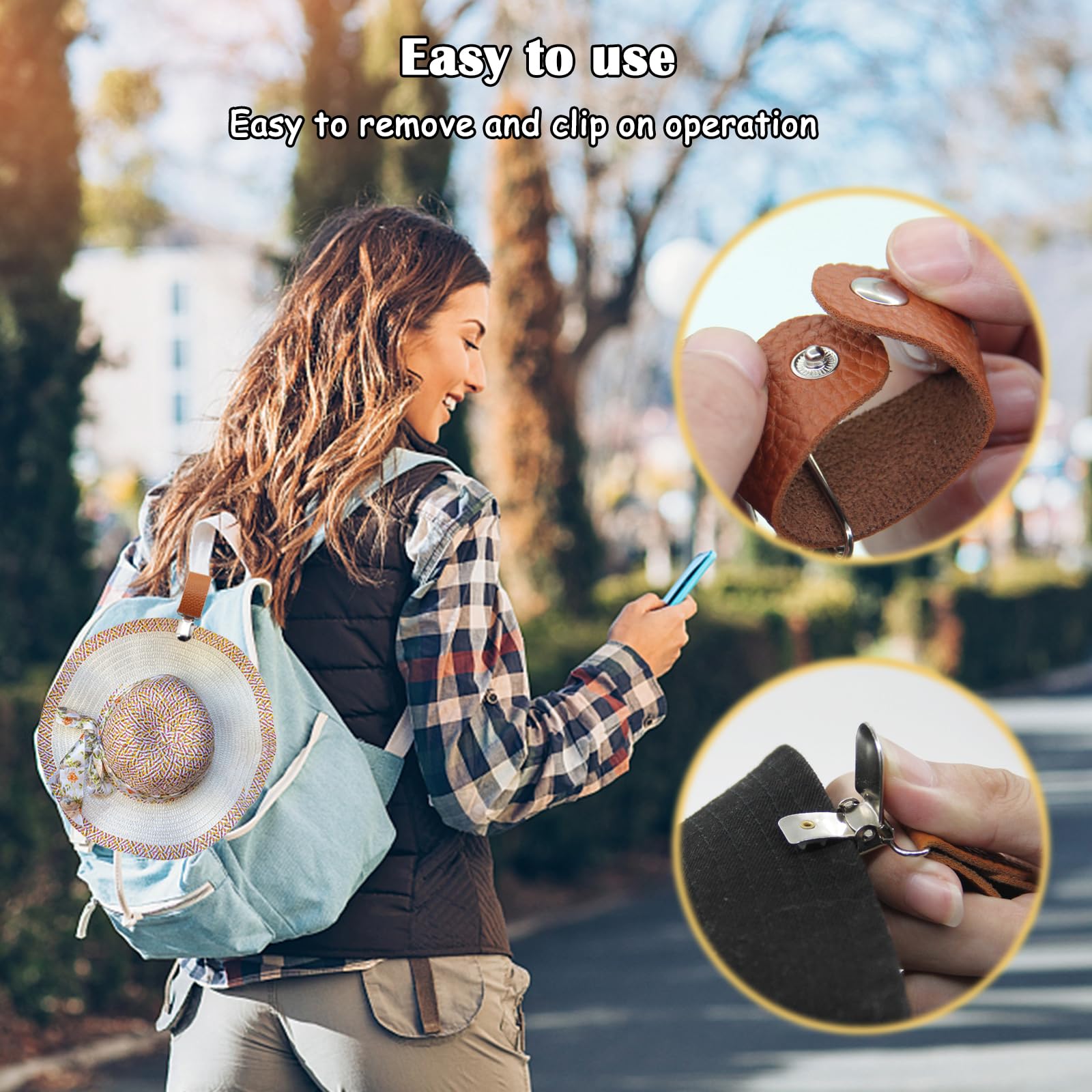 PU Leather Hat Clip for Travel - Men'S Accessories Travel Bag review and price