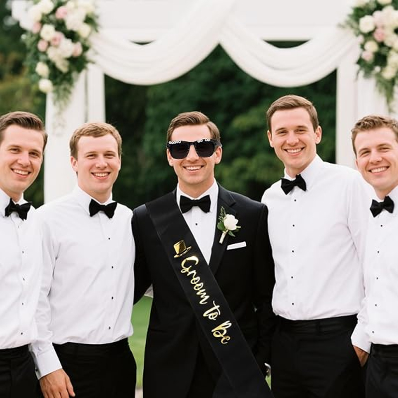 Groom To Be Black Satin Sash R - Men Accessories Kit review and price