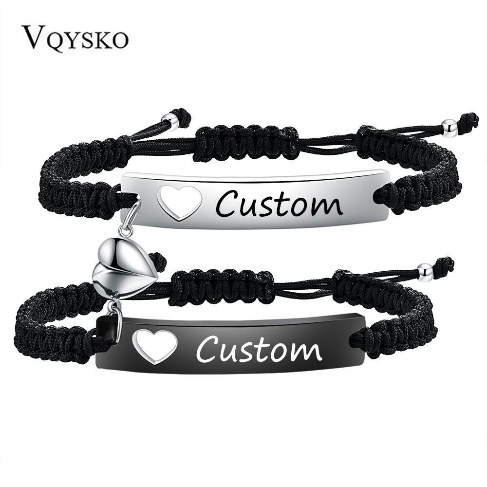 Custom Stainless Steel Couple  - Men Accessories Wrist review and price
