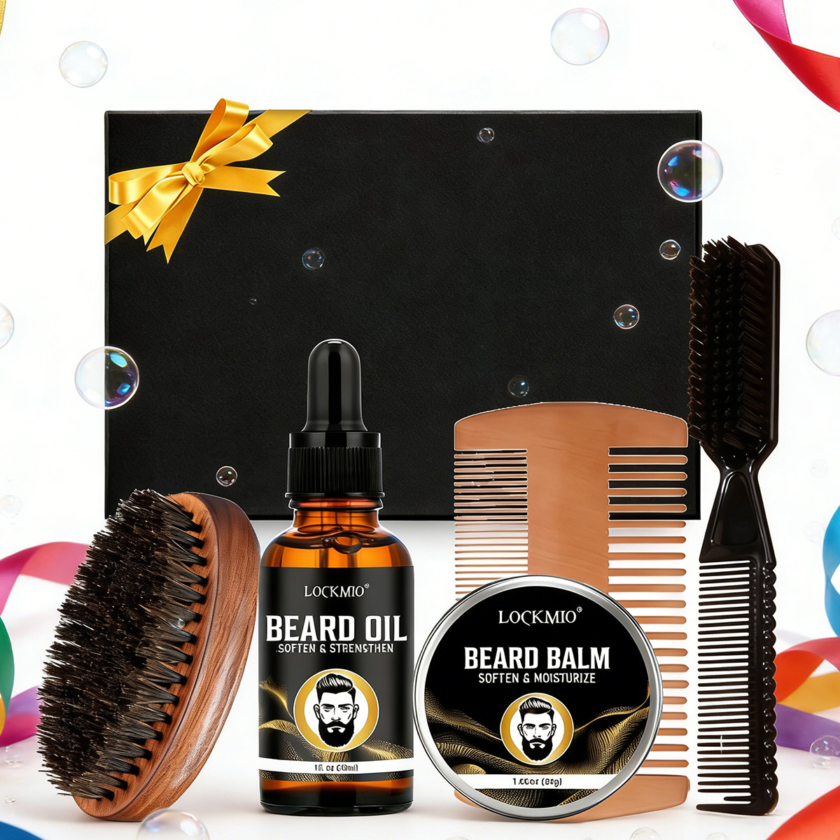 LOCKMIO Beard Care Styling Pro - Men Accessories Kit review and price