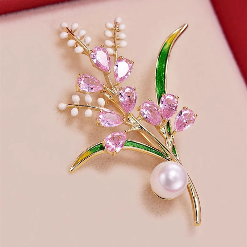 Fashion Zircon Wheat Ear Brooc - Men Accessories Bouquet review and price