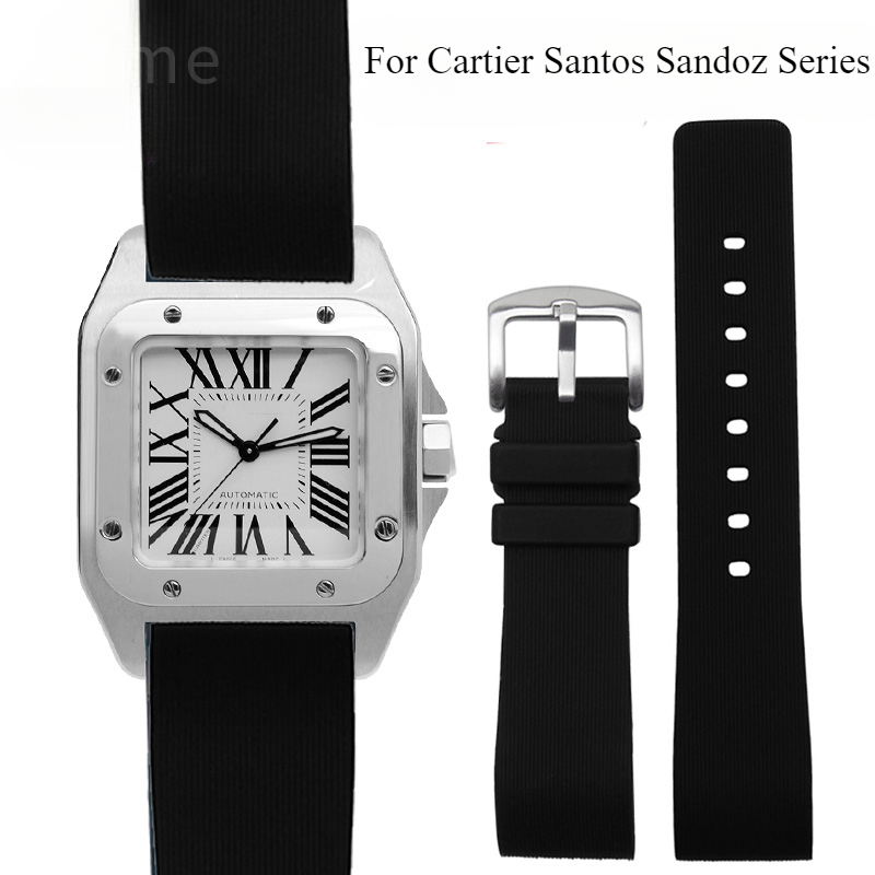 Black Blue Silicone Watch Stra - Men'S Accessories Cartier review and price